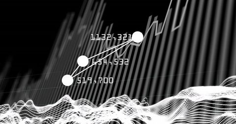 Abstract Digital Graph Displaying Financial Growth Trends and Analysis - Download Free Stock Images Pikwizard.com
