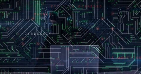 Digital Network with Circuitry and Technology Interface - Download Free Stock Images Pikwizard.com