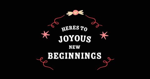 Joyous New Beginnings Celebration Card Illustration - Download Free Stock Images Pikwizard.com
