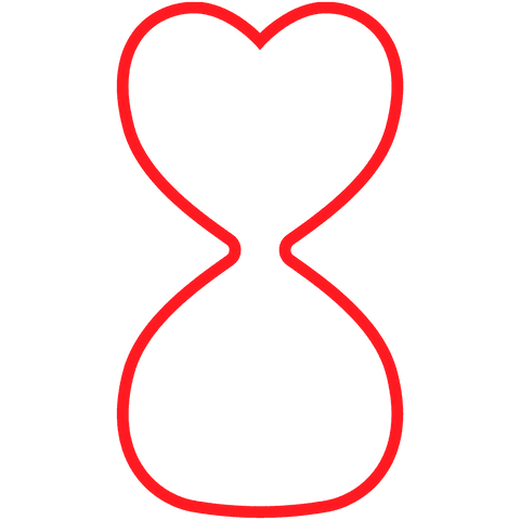 Abstract Heart-Shaped Hourglass on Transparent Background - Download Free Stock Videos Pikwizard.com