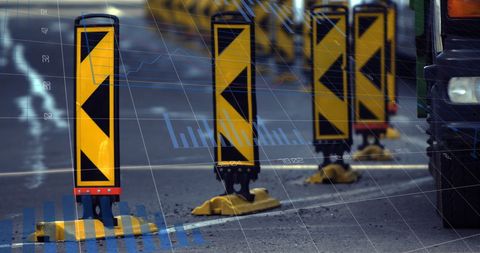 Abstract Visualization of Road Barriers and Digital Graphs