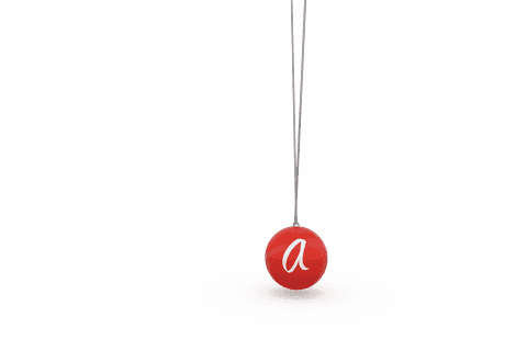 transparent vector letter a hanging on red ball - Download Free Stock Videos Pikwizard.com