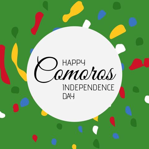 comoros independence day celebration background with colorful accents - Download Free Stock Templates Pikwizard.com
