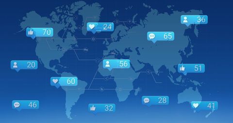 Global Interaction Through Social Media Concepts - Download Free Stock Images Pikwizard.com