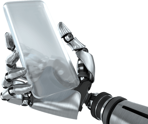 Transparent Robotic Hand Holding Glass Sheet Future Technology Concept - Download Free Stock Videos Pikwizard.com
