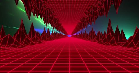 neon metaverse grid with vibrant light trails - Download Free Stock Images Pikwizard.com