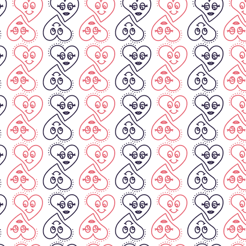 Seamless Transparent Heart Pattern Design for Valentine's Day - Download Free Stock Videos Pikwizard.com