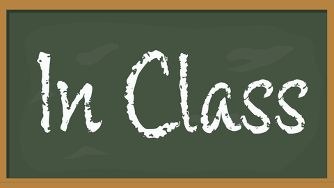 In Class Text Blackboard Digital Design on Transparent Background - Download Free Stock Videos Pikwizard.com