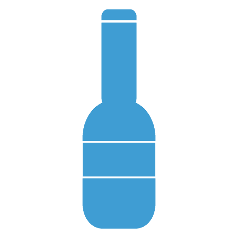 Digital Illustration of Blue Bottle on Transparent Background with Copy Space - Download Free Stock Videos Pikwizard.com