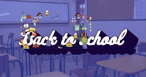 Creative Back to School Concept with Digital Overlay - Download Free Stock Images Pikwizard.com