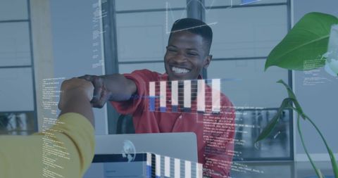 Diverse Team Collaborating in Modern Tech Office