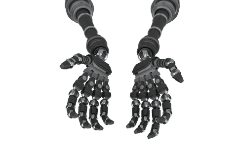 Robotic Arms Reaching Out Transparent Background Vector Image - Download Free Stock Videos Pikwizard.com