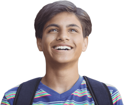 cheerful teen boy gazing upward with backpack icon transparent - Download Free Stock Videos Pikwizard.com