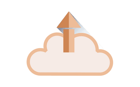 digital arrow emerging from cloud on transparent background - Download Free Stock Videos Pikwizard.com