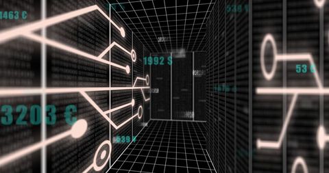 Futuristic Digital Data Processing Circuit Board - Download Free Stock Images Pikwizard.com