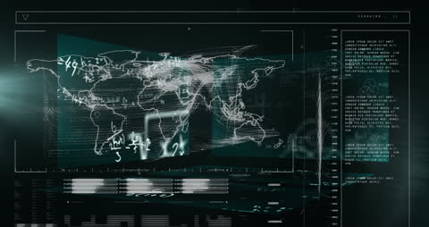 High-Tech Data Processing Digital Interface Animation