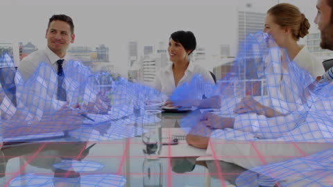 Diverse Business Team Discussing Metaverse Technology Concept