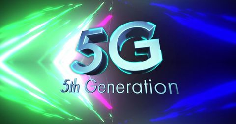 5g technology concept with vibrant colors