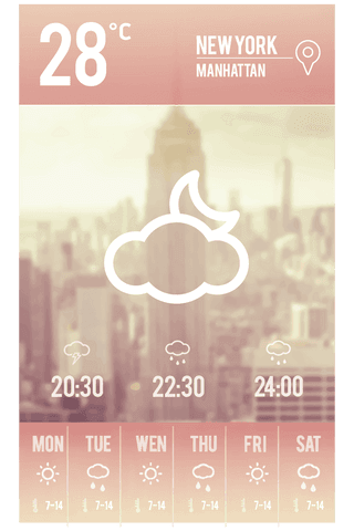 transparent weather interface icon for manhattan prediction - Download Free Stock Videos Pikwizard.com