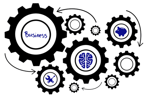 transparent cogs with business and productivity icons - Download Free Stock Videos Pikwizard.com