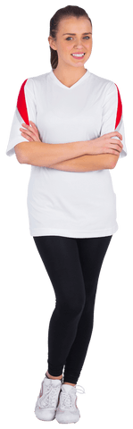 Cheerful Fan in Sports Gear with Transparent Background