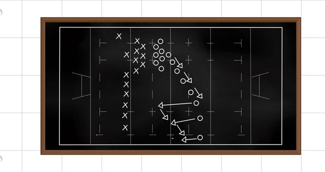 Chalkboard Football Strategy with Tactical Plays - Download Free Stock Images Pikwizard.com