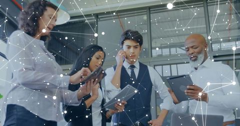 Team collaboration with digital devices and networked technology