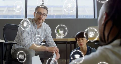 Team Exploring Digital Analytics in Modern Office Environment - Download Free Stock Images Pikwizard.com