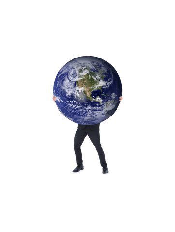 businessman balancing globe on transparent background for global concept - Download Free Stock Videos Pikwizard.com