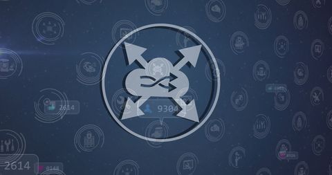 Digital Network with Social Media Integration Icons - Download Free Stock Images Pikwizard.com