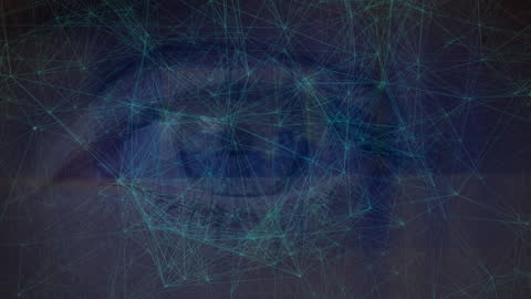 Artificial Intelligence Concept with Abstract Eye and Network