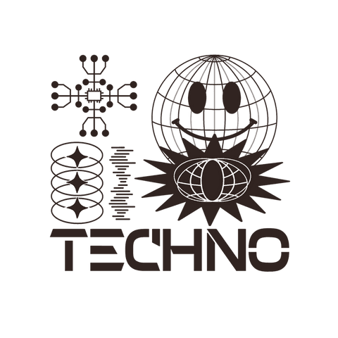techno graphic with mix of geometric and digital elements on transparent - Download Free Stock Videos Pikwizard.com