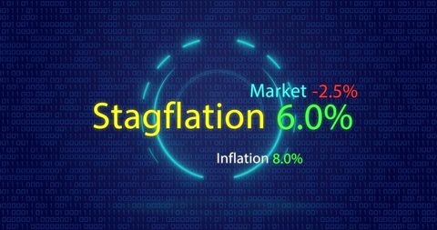 Stagflation Fiscal Term with Digital Interface Concept - Download Free Stock Images Pikwizard.com
