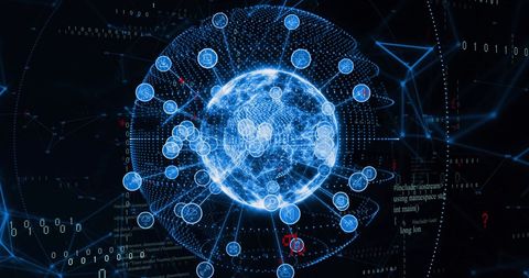 Digital Global Connections and Data Processing Technology - Download Free Stock Images Pikwizard.com