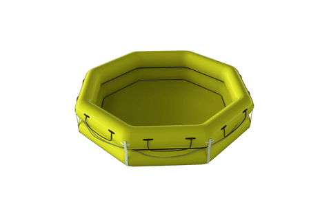 transparent hexagon inflatable wading pool on white background - Download Free Stock Videos Pikwizard.com