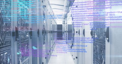 Data Processing and Storage in Modern Server Room - Download Free Stock Images Pikwizard.com