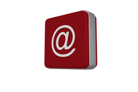 3d red cube with mail symbol on transparent background vector illustration - Download Free Stock Videos Pikwizard.com