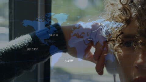 Innovative Technology Concept with Digital Data Overlay