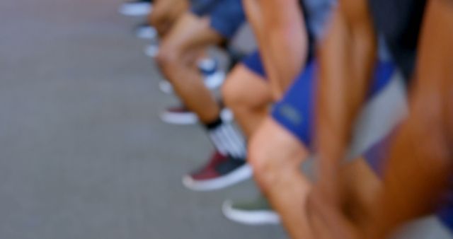 Group of Athletes Running on Track in Blur - Download Free Stock Images Pikwizard.com