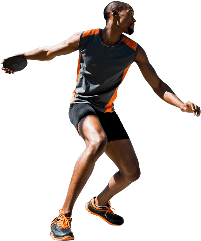 biracial male athlete throwing disc on transparent background - Download Free Stock Videos Pikwizard.com