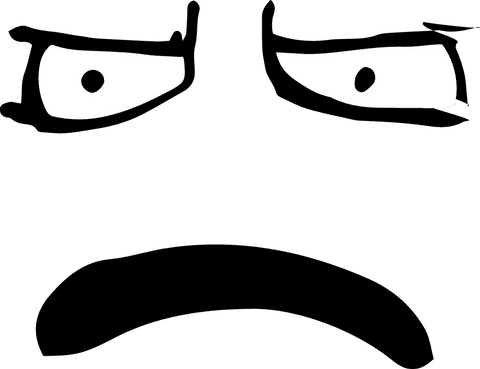 terrified eyes and mouth illustration on transparent background - Download Free Stock Videos Pikwizard.com