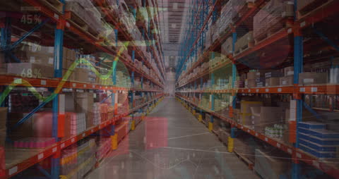 Warehouse Operation with Digital Financial Data Overlay