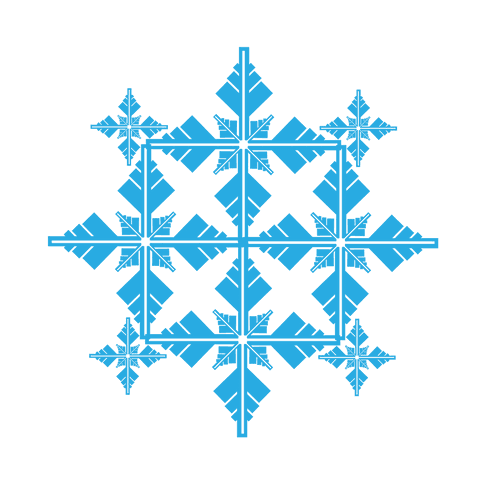 transparent intricate digital blue snowflake illustration - Download Free Stock Videos Pikwizard.com