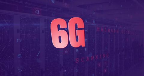Innovative 6G Technology Network with Cybersecurity Features - Download Free Stock Images Pikwizard.com