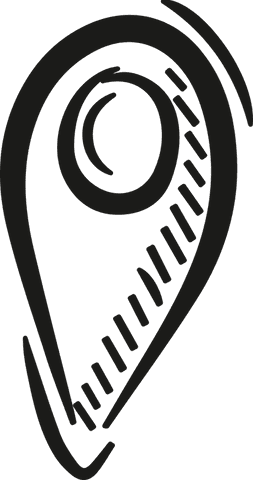 hand-drawn map marker icon with transparent background - Download Free Stock Videos Pikwizard.com