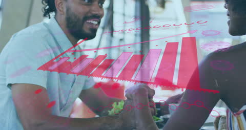 Data Analysis Overlay E-commerce and Team Meeting Concept