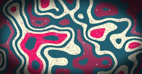 Colorful abstract liquid shape artwork with motion