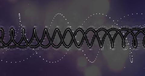 Abstract White Patterns and Spirals on Dark Background - Download Free Stock Images Pikwizard.com