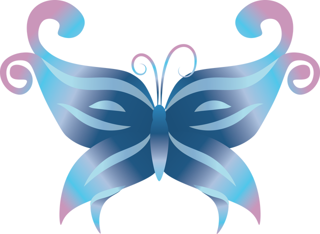 Digital Blue and Pink Butterfly Illustration on Transparent Background - Download Free Stock Videos Pikwizard.com