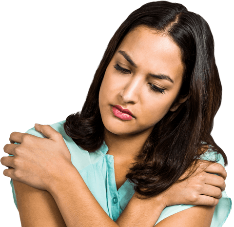 Transparent Concerned Woman with Crossed Arms Appears Reflective - Download Free Stock Videos Pikwizard.com